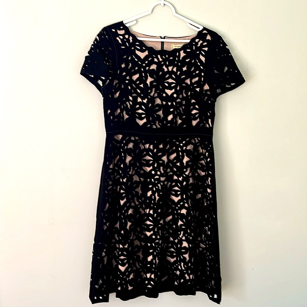 Anthropologie Moulinette Soeurs Black Midi Dress